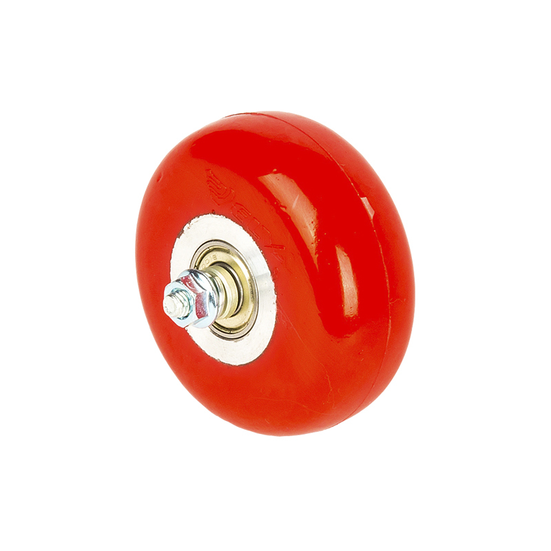 W-SK70PU Колесо ЭЛЬВА Sk  полиуретан, в сборе красн. р.70 мм Ø