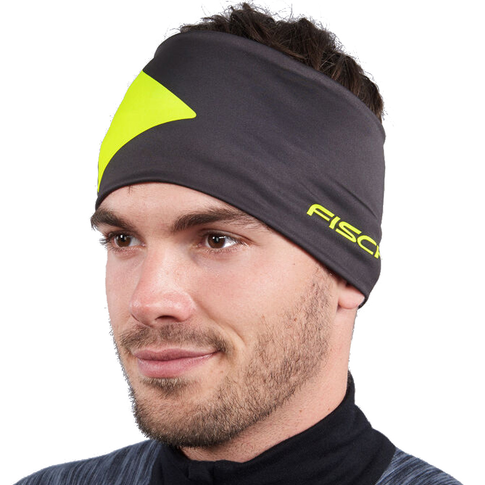 G93318 Повязка FISCHER OBERSTDORF black/neon/yellow