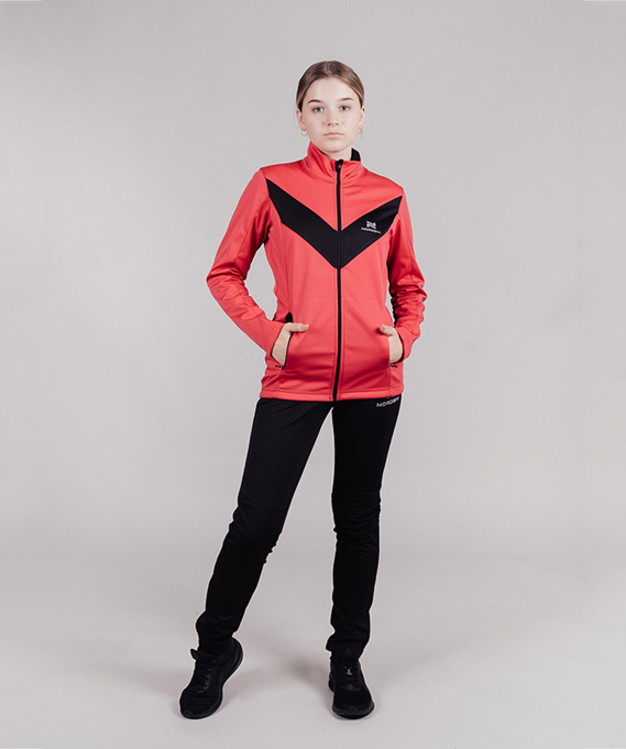 NSJ817951 Костюм разминочный дет. NordSki Base Pink/Black