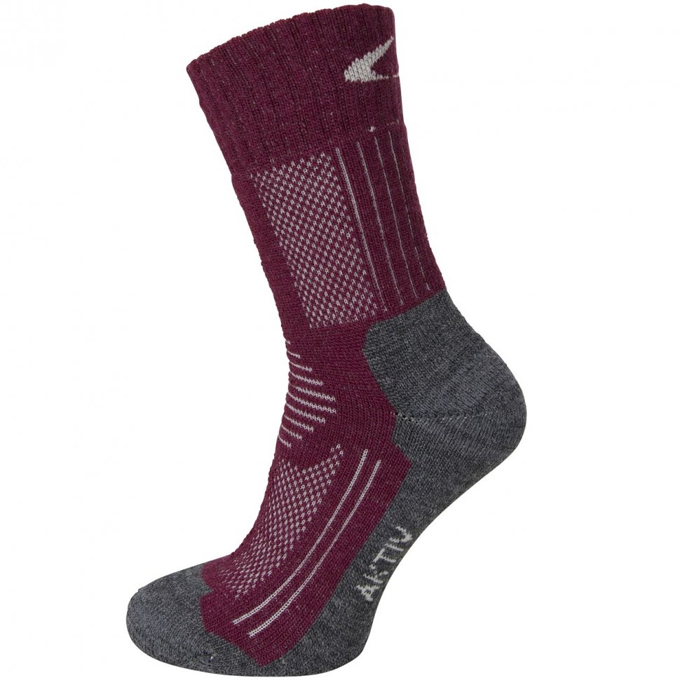 75132-11166J Носки дет. ULVANG Aktiv угольн./инжир