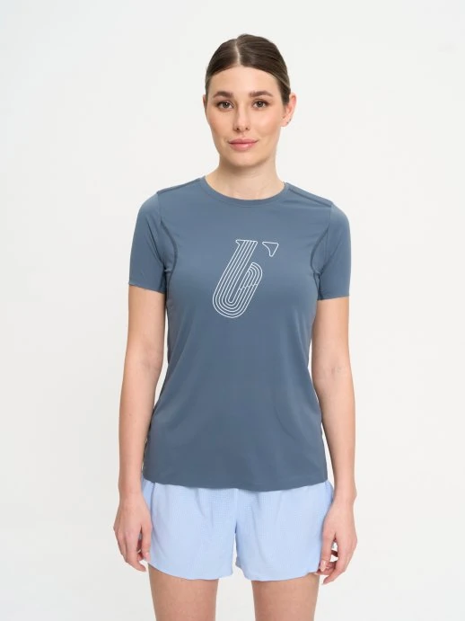 RJT107W125 Футболка д/жен. BIVIUM "Темп 2.0" графит.