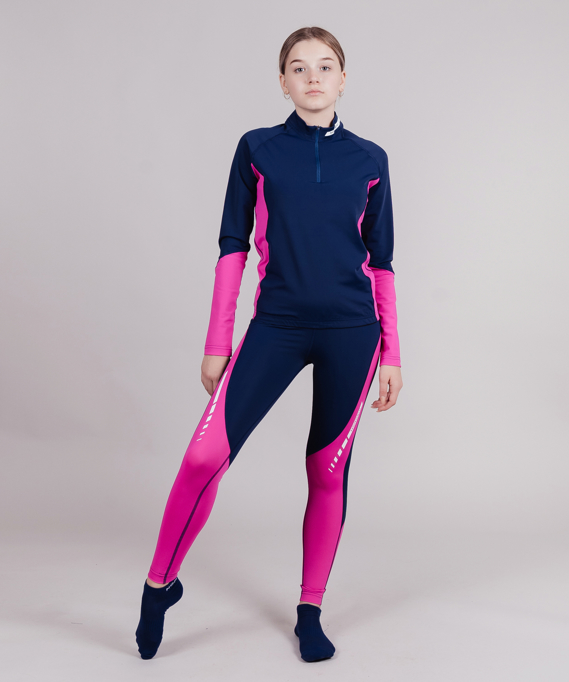 NSJ434951 Комбинезон NordSki Jr Base Dark Blue/Pink