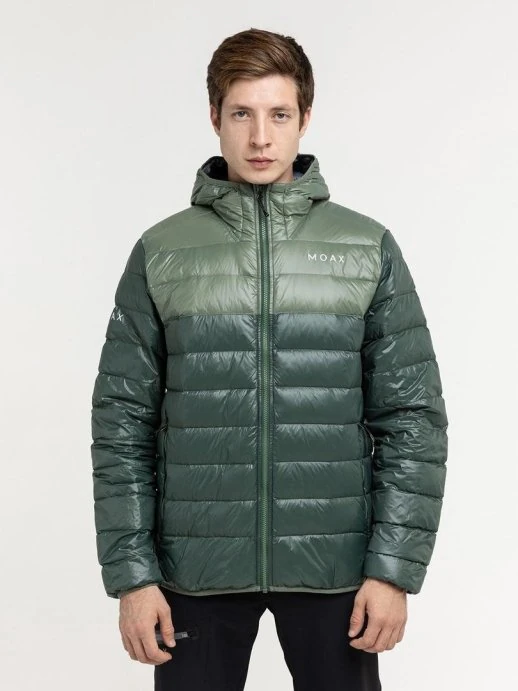 MX2341-20600 Куртка пуховая муж. MOAX Igora Light т.зелен.