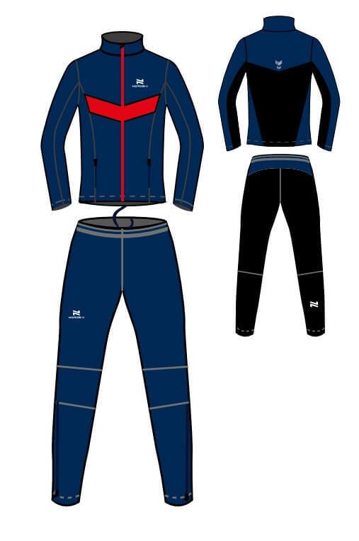NSJ837797 Костюм разминочный дет. NordSki Base patriot
