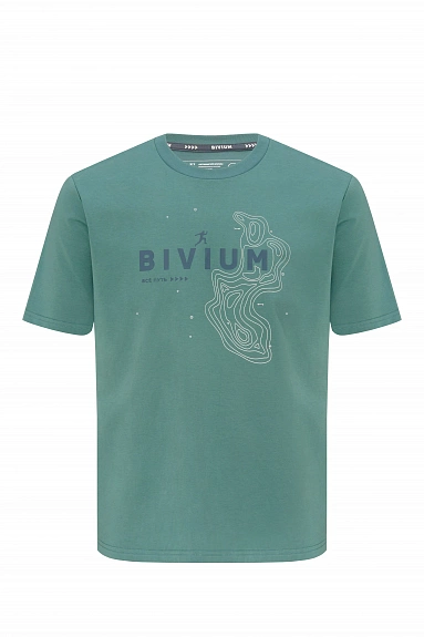 AJT102M125 Футболка д/муж. BIVIUM "Semper 2.0" зел.