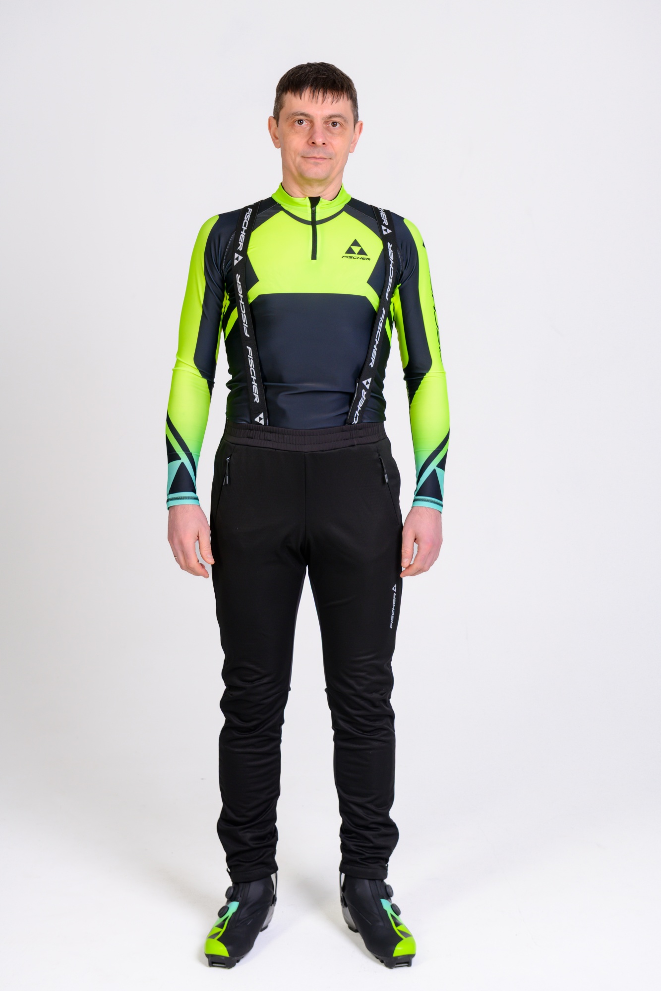 GR8296-100 Брюки муж. FISCHER Softshell Wam black