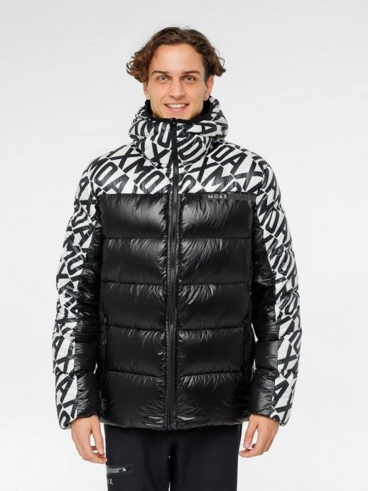 MX315231-10010 Пух.куртка муж. MOAX Club Team Logo черн.принт
