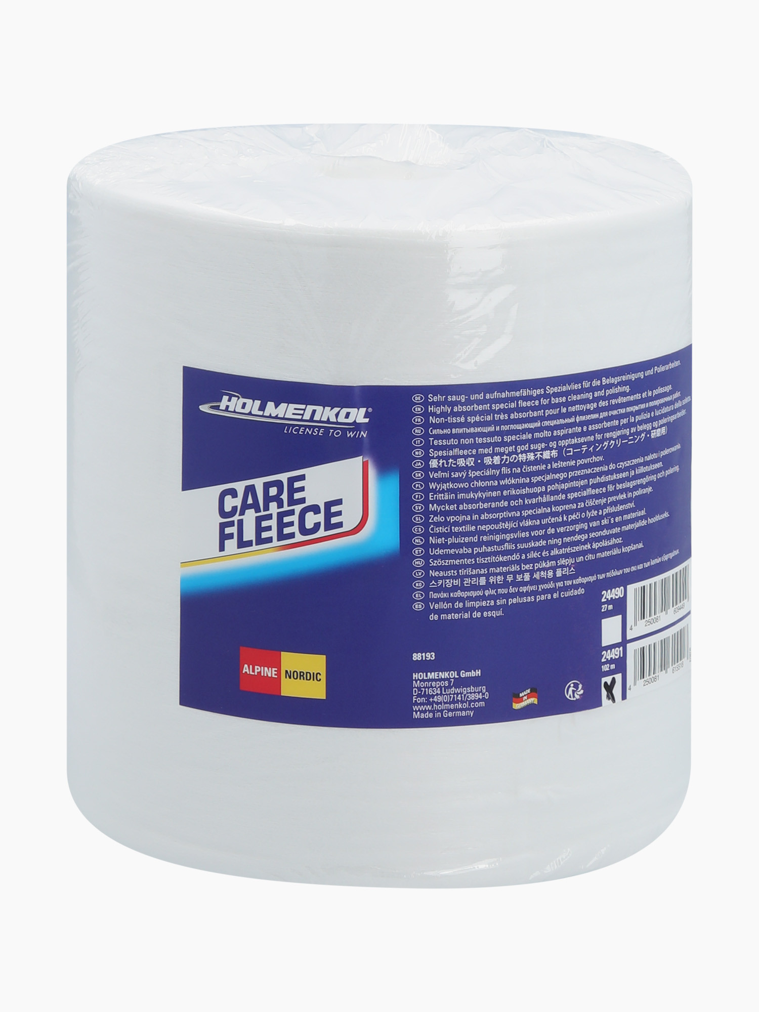 24490 Салфетки HOLMENKOL CareFleece 