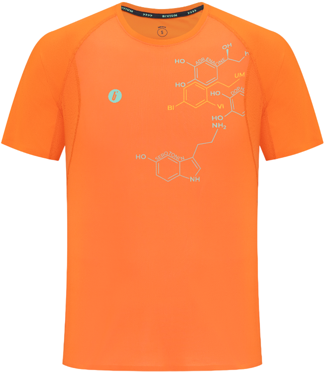 RJT107M126 Футболка BIVIUM д/муж. "Темп 3.0" оранж.