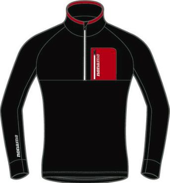 191219 Кофта NONAME THERMO SHIRT 18 softshell черн. кор.молн.