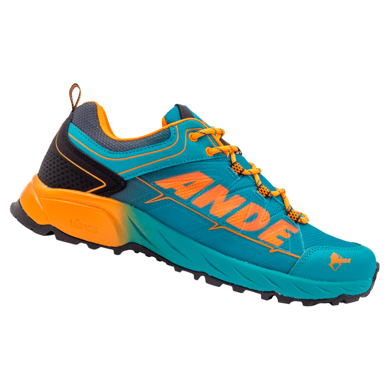 S51139VPA Кроссовки ANDE GHOST VIB Vde Petrolio/Arancio муж.